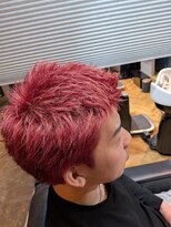 バーバーボルト(Barber Bolt) スパイキーショート×ボルドーレッド