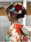 成人式セット、メイク、着物