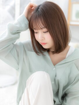 モッズヘア 越谷(mod's hair) ■シースルー前髪ココアベージュ小顔ロブ120★越谷20代30代40代