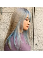 クリコ ヘアーデザイン(CLICQUOT hair design) ブルーandベージュロング