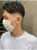 【オダオススメ!】/ウェーブ/オールバック/ミドルフェード