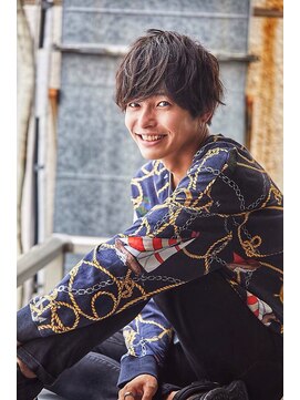 クレスト 草津店(CREST) マッシュツーブロックメンズパーママッシュウルフメンズカット