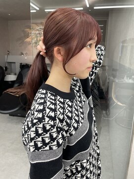 ロンド マーレ 天神大名店(Lond mare) イメチェン/チェリーブラウン/フェミニン/ダークアッシュ/束感