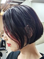 メリケンビューティーパーラー コウベ(MERICAN BEAUTY PARLOR KOBE) ひかえめデザインカラー/ショートボブ(tomo)