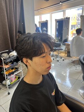 アイズ 海老名(AIZU) チャウヌマッシュ ニュアンスパーマ センターパート