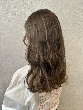 アース 三軒茶屋店(HAIR&MAKE EARTH) ダブルカラー/ミルクティーベージュ/透明感カラー