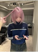 ぱつっとボブ / ピンクパープル