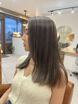 ノエル ヘアー アトリエ(Noele hair atelier) セミロングにシャドウハイライト