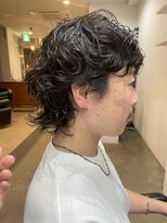 パープル(PURPLE)&nbsp;メンズパーマ/メンズカット/メンズウルフ/ウルフパーマ