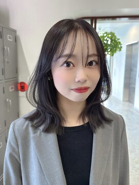 ソピ 名古屋名駅(sopi by invitation) 2wayバング シースルーバング くびれヘア レイヤーミディアム