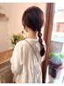 高発色透明感☆イルミナケアカラーのみ☆前髪、顔周りカット￥9300→9000