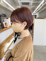 エヴァン(HEVIN) ピンクブラウン☆マッシュショート