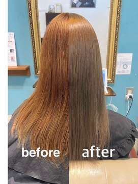 ニチカ 銀座(NYCKA) こだわりの縮毛矯正【30】+髪質改善カラートリートメント