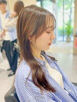 ジアン バイ ミルボン 西宮ガーデンズプラス(GIEN by milbon) 透明感カラー/ナチュラルブラウン/ロングレイヤー/末吉 海斗