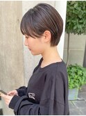 ラウンドマッシュ/ショート/コンパクトボブ/耳かけスタイル