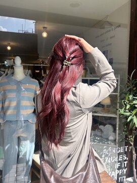 アリスバイアフロート 自由が丘(ALICe by AFLOAT) 〇ワインレッド チェリーレッド ブリーチなし 韓国ヘア