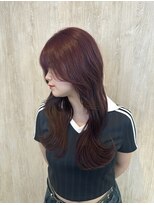 テーラヘアー 稲毛店(TELA HAIR)&nbsp;ワンブリーチで作れるボルドーカラー
