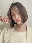 ミニウルフレイヤーカット顔周り前髪韓国ショートボブ/横浜