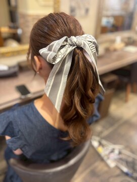 セットサロンエース(Set salon Ace) DIORリボン シンプルポニーテール