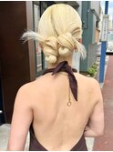 【阿部菜乃花】結婚式卒業式ヘアセットタイトヘアアレンジ