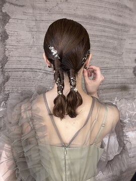 ツキヘア(TUKI hair) ツインアレンジ/タイトヘア/お呼ばれ/高松