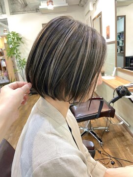 リタヘア(Re:ta Hair) ボブのオリーブハイライト【飯田淳平】Re:ta Hair