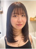 顔周りレイヤーフェイスレイヤー小顔レイヤー レイヤーカット