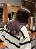 ブリーチなし 透明感たっぷりラベンダーカラー