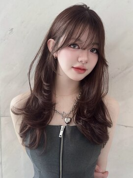 サイン 表参道(SIGN) 韓国へアレイヤーカットハッシュカット透明感カラー