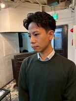 ビーバイエイトジェンツ(Bee by EIGHT GENTS)&nbsp;MEN’S HAIR/波巻ツイストスパイラル/フェザーパーマ/心斎橋