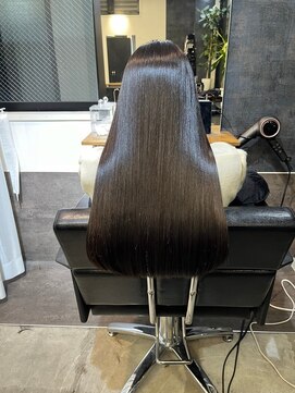 リブロ(LiBro) 髪質改善ストレートダークアッシュ暗めカラー大人ナチュラル