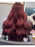 ボルドーピンクレッド
