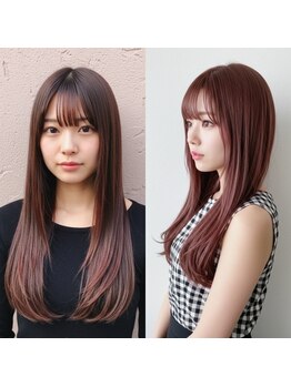 ヒップスデコ(Hip's deco)の写真/パサつく髪も、乾かすだけでまとまる髪質に♪朝の時短スタイリングが叶う、扱いやすい柔らかストレート★