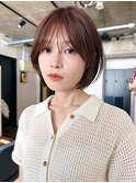 小顔ショート/小顔カット/似合わせカット/イノアカラー
