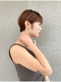 ハンサムショート/丸みショートボブ/20代30代40代50代/顔周り