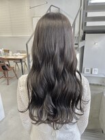 ヘアー アイス 御器所本店(HAIR ICI)&nbsp;ブリーチなしカラーブラウングレージュ夏カラー秋カラーロング