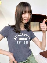 テトヘアー(teto hair)&nbsp;グレージュ　ブリージュ　フェイスレイヤー　ブリーチ無し