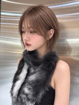 シー バイ ロンド 新宿(Sea by Lond)&nbsp;ワンホンレイヤ ー×ダークブルー[デジタルパーマ/ボブ/韓国]