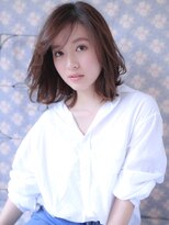 ラ ブレス なんばスカイオ(LaBless)&nbsp;ナチュラル質感☆シースルーバングボブミディアム