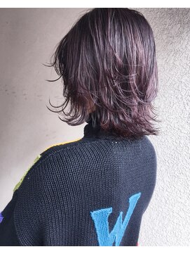 ヘアーアンドアトリエ マール(Hair&Atelier Marl) 【Marlお客様スタイル】ハイライト入りバイオレットアッシュ