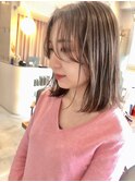 外ハネボブ×パールベージュ☆