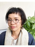 【ROPE.】イヤリングカラーベージュ×ショートウルフ