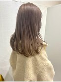 ダブルカラーベージュケアブリーチハイトーン髪質改善