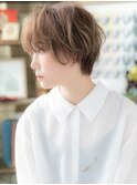 くせ毛風ゆるふわショートマッシュヘアa志木20代30代40代