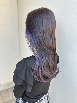 ジュエ ヘアー デザイン(Jue hair design) ラベンダーイヤリングカラー