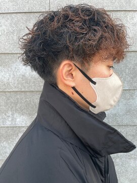 ニアウ 太田店(Niau) ツイストスパイラルパーママッシュメンズパーマ波巻きパーマ