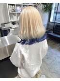 裾カラー/抜きっぱなしブロンド/ハイトーン/デザインカラー