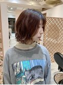 ボブパーマ大人ボブ前下がりボブナチュラルボブ前髪なし20代30代