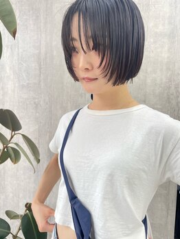 クルネ(kurune)の写真/前髪フォルムまでしっかりこだわったセンスが光るカット技術で、大人っぽいハンサムショートを実現☆