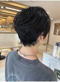 くびれショート+ニュアンスパーマ